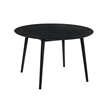 Armen Living Arcadia and Renzo 5-Piece Fabric Dining Set in Gray/Black