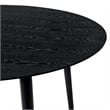 Armen Living Arcadia and Talulah 5-Piece Modern Fabric Dining Set in Gray/Black