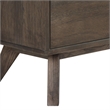 Armen Living Astoria 6-Drawer Modern Wood Double Dresser in Brown
