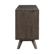 Armen Living Astoria 6-Drawer Modern Wood Double Dresser in Brown