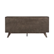 Armen Living Astoria 6-Drawer Modern Wood Double Dresser in Brown