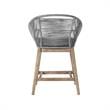 Tutti Frutti Indoor Outdoor Counter Height Bar Stool in Light Eucalyptus Wood