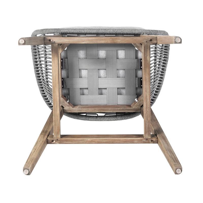 Tutti Frutti Indoor Outdoor Bar Height Bar Stool in Light Eucalyptus Wood