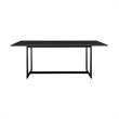 Armen Living Cayman Outdoor Patio 7-Piece Aluminum Dining Set in Gray