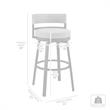 Armen Living Encinitas 5-Piece Aluminum Outdoor Patio Table Set in Dark Gray