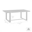 Armen Living Menorca Outdoor Patio 5-Piece Aluminum Dining Set in Gray