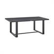 Armen Living Menorca Outdoor Patio 7-Piece Aluminum Dining Set in Gray