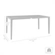 Armen Living Palma 7-Piece Outdoor Fabric & Aluminum Dining Table Set in Gray