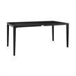 Palma Outdoor 5-Piece Dining Table Set in Aluminum and Wicker with Grey Cushions