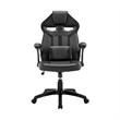 Armen Living Aspect Adjustable Modern Faux Leather Racing Gaming Chair in Black