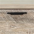 Armen Living Bridges 2-Drawer Modern Wood Night Stand in Natural/Gray