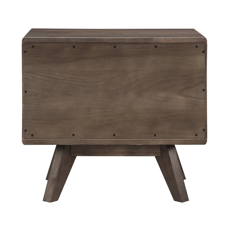 Armen Living Astoria 3-Piece Modern Wood King Bedroom Set in Brown