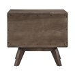 Armen Living Astoria 3-Piece Modern Wood King Bedroom Set in Brown