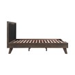 Armen Living Astoria 3-Piece Modern Wood King Bedroom Set in Brown