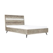 Armen Living Bridges 3-Piece Modern Wood King Bedroom Set in Natural