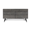 Armen Living Makena 4-Piece Modern Wood King Bedroom Set in Natural