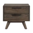 Armen Living Astoria 4-Piece Modern Wood King Bedroom Set in Brown