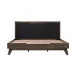 Armen Living Astoria 4-Piece Modern Wood King Bedroom Set in Brown