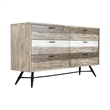 Armen Living Bridges 4-Piece Modern Wood King Bedroom Set in Natural