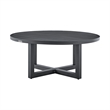 Armen Living Argiope 3PC Aluminum Patio Outdoor Swivel Seating Set in Dark Gray