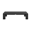 Armen Living Mongo 4-Piece Aluminum Outdoor Patio Furniture Set in Black/Gray