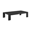 Armen Living Mongo 4-Piece Aluminum Outdoor Patio Furniture Set in Black/Gray