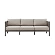 Armen Living Cuffay 4-Piece Fabric Outdoor Patio Furniture Set in Brown