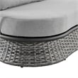 Armen Living Monk 4-Piece Fabric/Aluminum Outdoor Patio Furniture Set in Gray