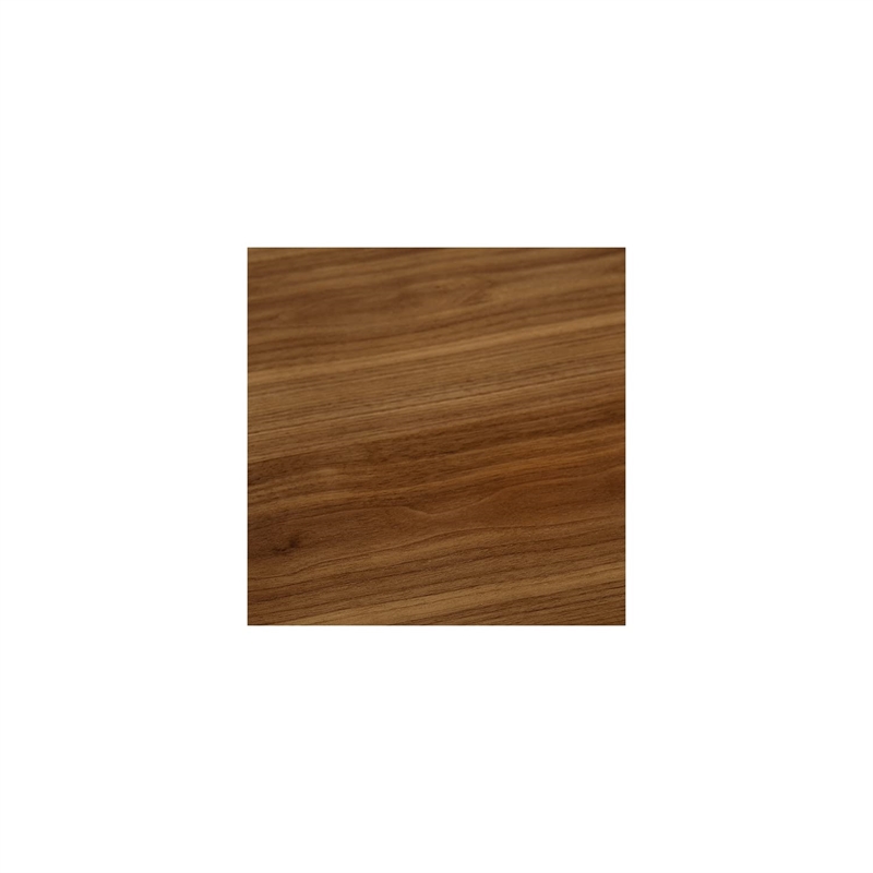 Armen Living Arcadia and Renzo 5-Piece Fabric & Wood Dining Set in Walnut/Orange