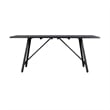 Armen Living Koala and Clip 5-Piece Wood/Metal Dining Set in Dark Wood/Black