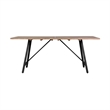 Armen Living Koala and Shasta 5-Piece Wood & Fabric Dining Set in Gray/Brown