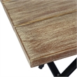Armen Living Koala and Shasta 5-Piece Wood & Fabric Dining Set in Gray/Brown