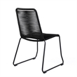 Armen Living Koala and Shasta 5-Piece Wood Dining Set in Dark Wood/Black