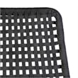 Armen Living Sequoia Wood & Rope Outdoor Patio Rocking Chair in Natural/Charcoal