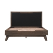 Armen Living Astoria 4-Piece Modern Wood Queen Bedroom Set in Dark Brown