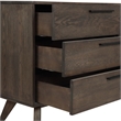 Armen Living Astoria 4-Piece Modern Wood Queen Bedroom Set in Dark Brown