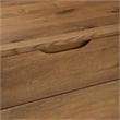 Armen Living Aldo 3-Door Modern Wood Sideboard Buffet Cabinet in Brown/Black