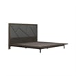 Armen Living Marquis 4-Piece Wood Queen Platform Bedroom Set in Oak/Gray