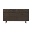 Armen Living Marquis 4-Piece Wood Queen Platform Bedroom Set in Oak/Gray