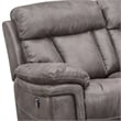 Armen Living Estelle 3-Piece Fabric Sofa Love Seat & Chair in Gunmetal Gray