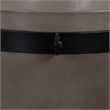 Obsidian Medium Indoor or Outdoor Planter in Gray Concrete with Black Accent