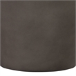 Obsidian Medium Indoor or Outdoor Planter in Gray Concrete with Black Accent