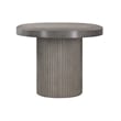 Wave Oval Dining Table in Gray Concrete