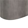 Wave Oval Dining Table in Gray Concrete