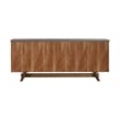 Picadilly 4 Door Sideboard Buffet in Acacia Wood and Concrete