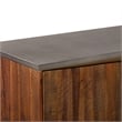 Picadilly 4 Door Sideboard Buffet in Acacia Wood and Concrete