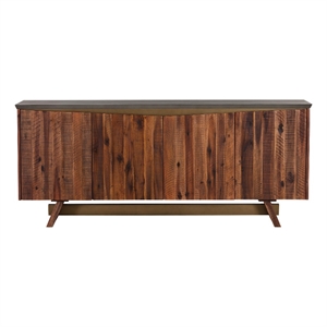 Picadilly 4 Door Sideboard Buffet in Acacia Wood and Concrete