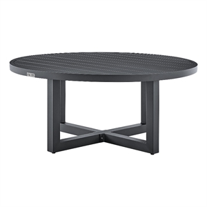 argiope outdoor patio round coffee table in grey