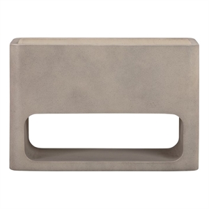 Sunstone Indoor or Outdoor Planter in White Concrete