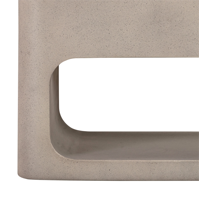 Sunstone Indoor or Outdoor Planter in White Concrete